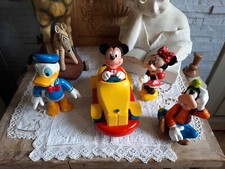 JOUETS Figurines en CAOUTCHOUC Walt Disney  vintage mickey minnie pluto donald