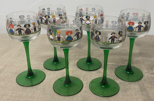 Lot verre vin - 6,