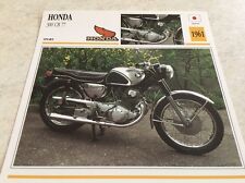 Carte moto Honda CB 300 CB77 1961 collection atlas motorcycle Japon