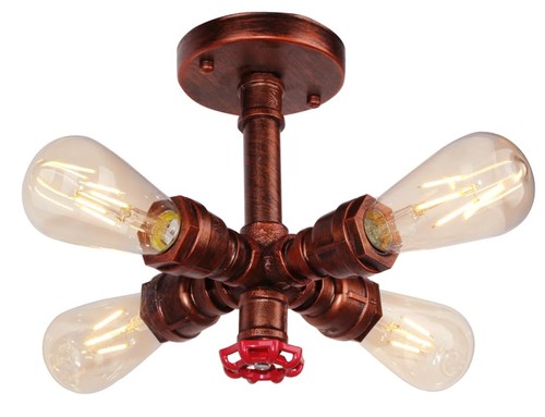 Vintage plafonnier tube eau - vintage, d'eau