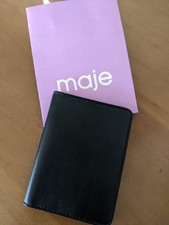 Maje porte carte cuir lisse