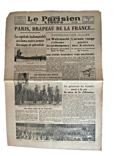 Parisien libere 3 avril - le,
