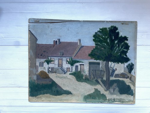 Paysage ferme campagne tableau - ferme,