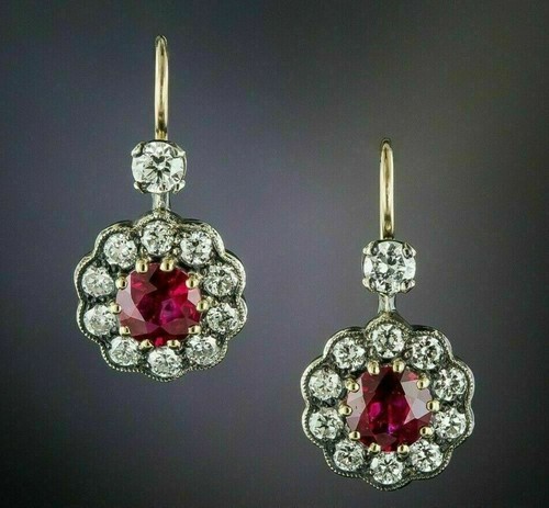 2ct simulé coupe rouge - simulé, rubis