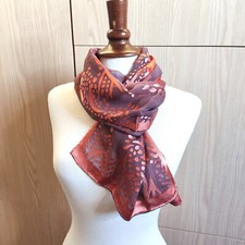 Foulard écharpe scarf  marron