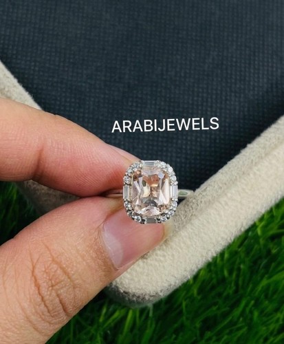 Bague morganite taillée - bague,