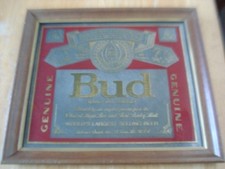 Miroir publicitaire Bière BUD