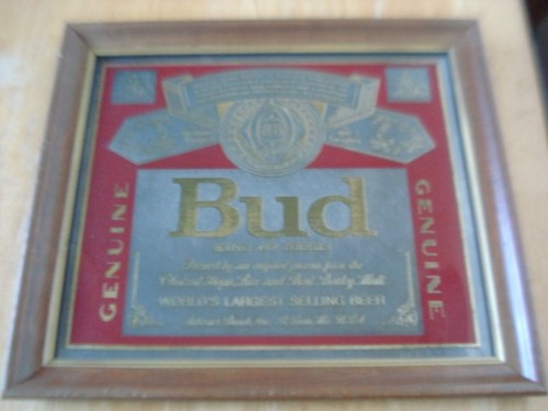 Miroir publicitaire bière bud - miroir,