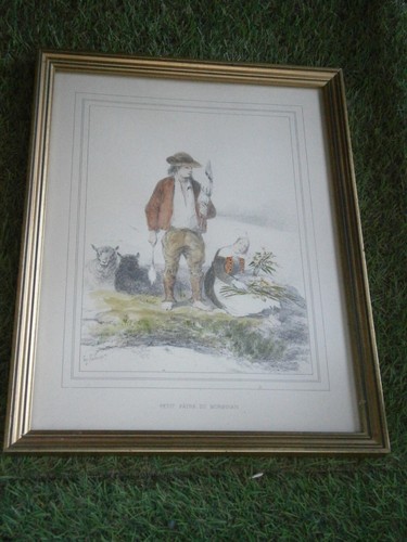 Gravure sous verre encadre - gravure,