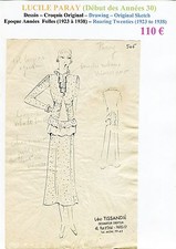 Lucile Paray Très Rare Croquis Original Encre de Chine Années Folles N° 505