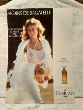 Publicité papier Parfum. Perfume Ad Guerlain Jardins de bagatelle de 1990