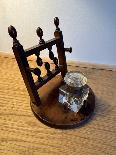 Porte plume encrier ancien - plume,