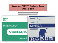 Verre de montre minéral plat