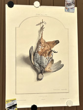 Affiche La Venerie 13 La Perdrix Rouge Souvenirs De Chasse Edouard Traviès