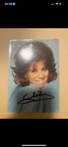 Carte postale chanteuse sheila - postale,