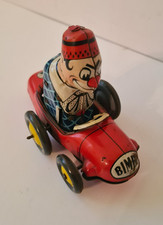 Joustra jouet ancien en tôle" clown Bimbo" à restaurer.