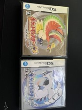 Pokemon Heart Gold & Soul Silver Nintendo Ds PAL JP Complete Fast Shipping