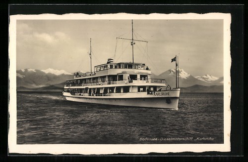 Carte postale bateau moteur - carte,