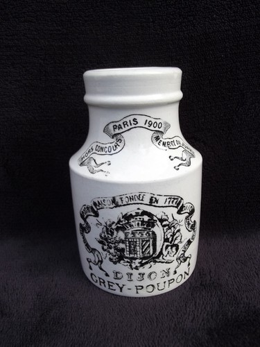 Pot moutarde faience - pot, à