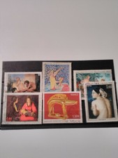 Timbres oblitérés en euros -Thème Arts pour collectionneur débutant