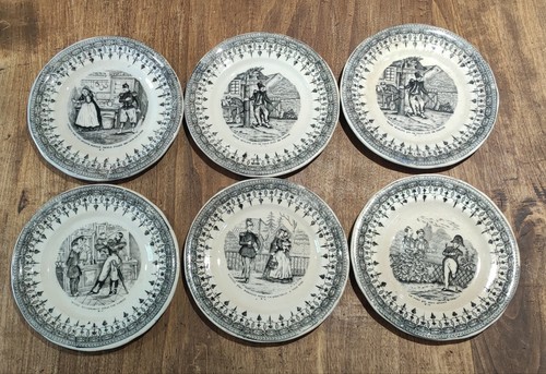 Lot anciennes assiettes - lot,