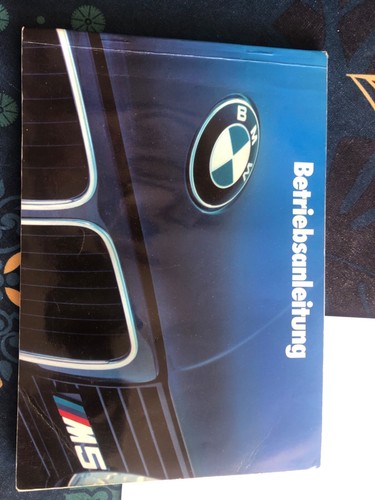 Manuel utilisation bmw e34 - m5,