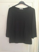 Pull noir en maille, marque Grain de malice, taille M