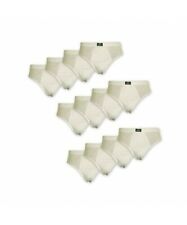 12 Pièces De Slip Homme En Coton Blanc 12-SLP-016