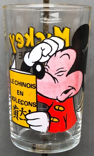 Verre moutarde mickey - verre,
