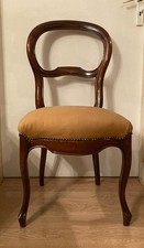 ANCIEN 3 Chaises Noyer Louis Philippe XIX Walnut Chairs Walnussstühle Sedie