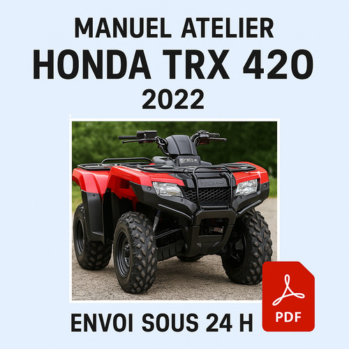Manuel atelier honda trx - manuel, 420