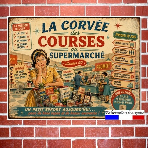 Plaque vintage humoristique - , la