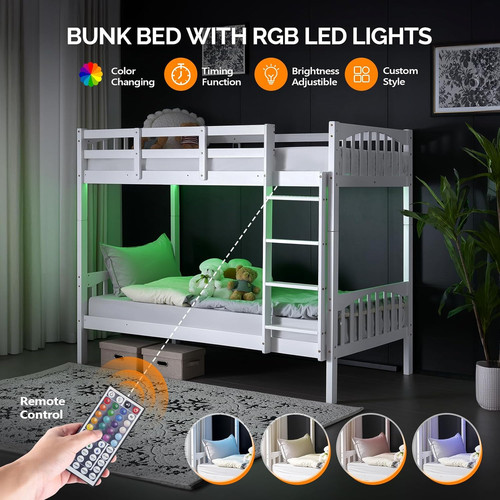 Modern bunk bed - bed, with
