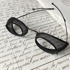 Lunettes Anciennes Binocles XIXè avec Résille De Métal Rare Binoculars 19thC