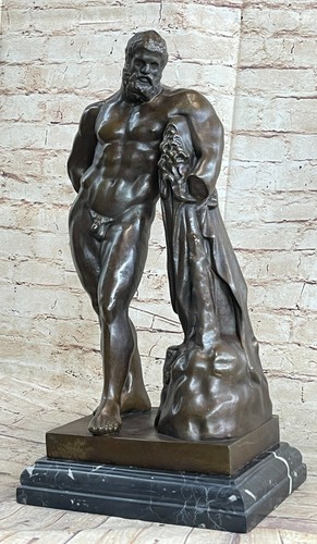 Signée glycon bronze statue - bronze,