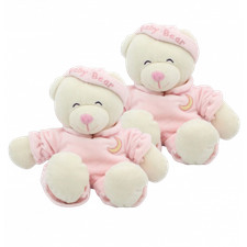 Doudou ours Baby Bear rose