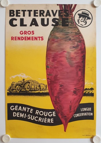Affiche agricole betteraves - affiche,