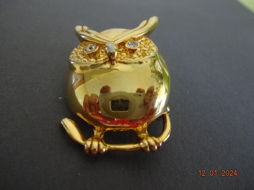 Broche hibou branché metal - broche,