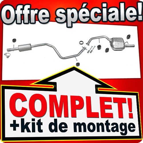 Ligne pot échappement pour - d'échappement,