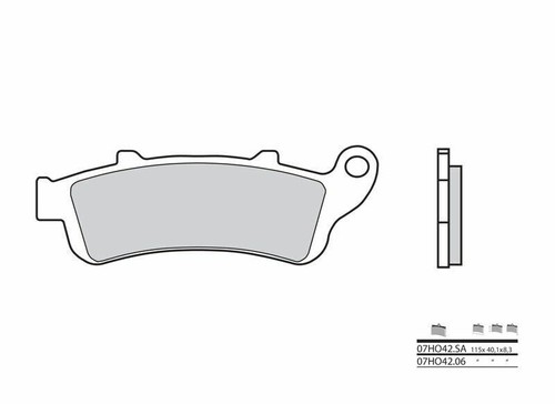 Plaquettes frein moto - , avant