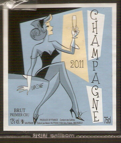 Lapone étiquette champagne - lapone,