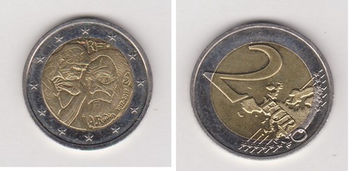 Piece coin euro france rodin - coin,