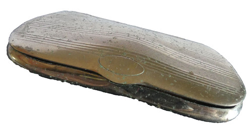 Etui lunettes métal argenté