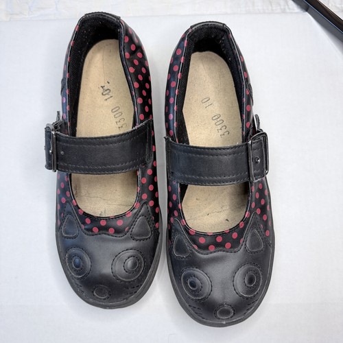 Black red polka - black,