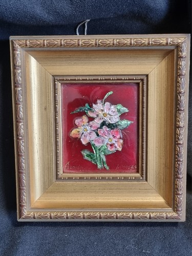 Tableau miniature émail de - ,