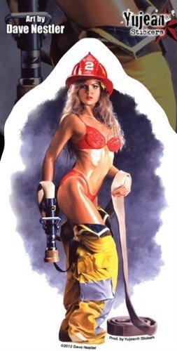 Sticker décalque pin - sticker, pin-up