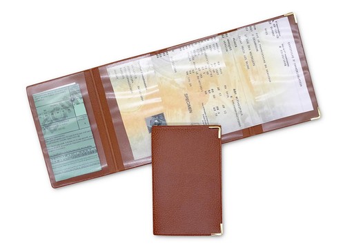 Porte carte grise volets - grise,