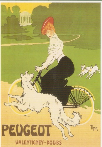 Thor carte postale peugeot - postale,
