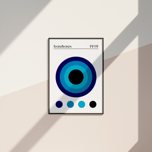 Affiche bauhaus rétro - bauhaus,