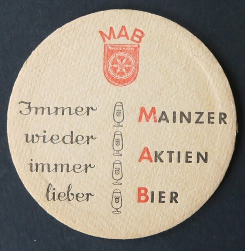 Sous bock bière mainzer - bière,